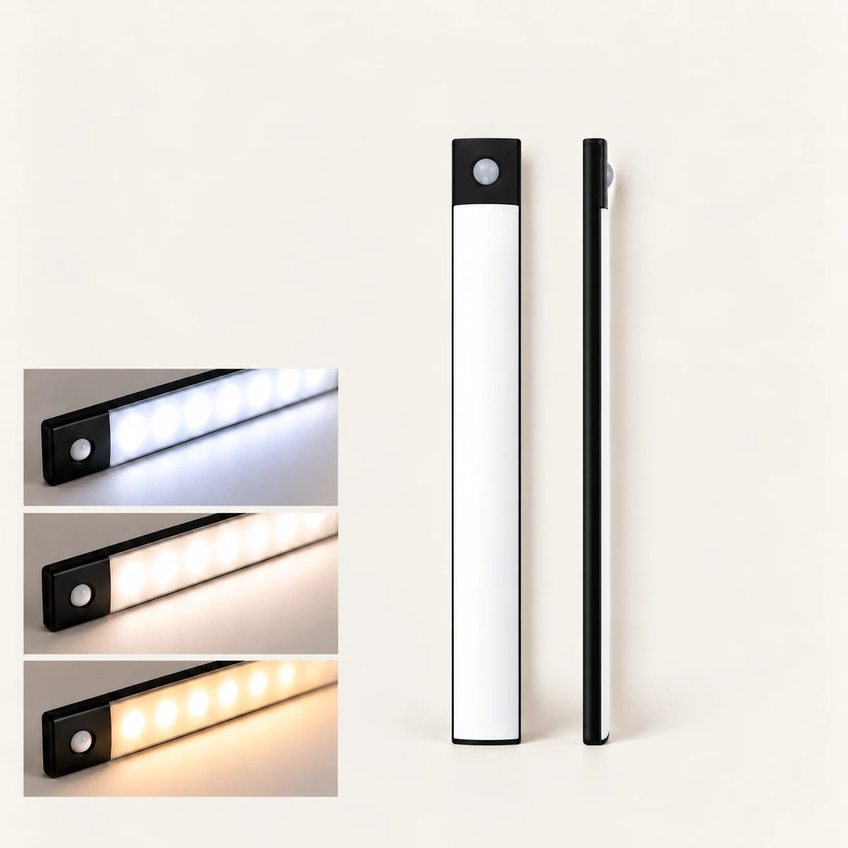 Wiederaufladbare kabellose LED-Unterbauleuchte – Bewegungssensor, 3 Farbtemperaturen, USB-C