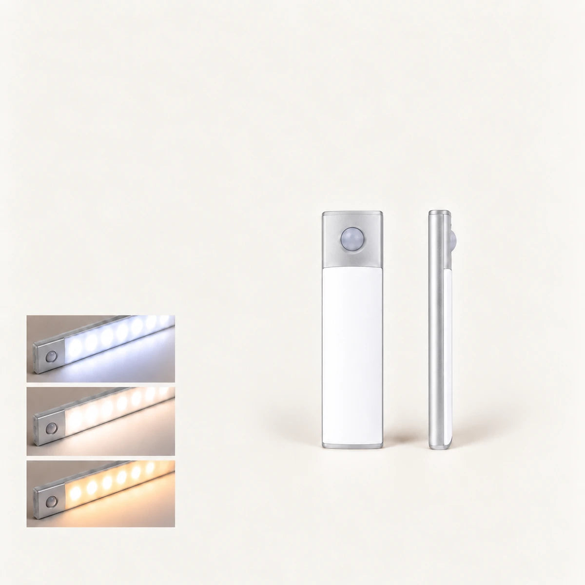 Wiederaufladbare kabellose LED-Unterbauleuchte – Bewegungssensor, 3 Farbtemperaturen, USB-C