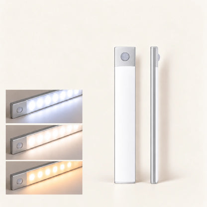 Wiederaufladbare kabellose LED-Unterbauleuchte – Bewegungssensor, 3 Farbtemperaturen, USB-C