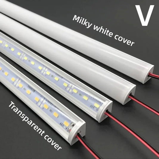 DC12V SMD5730 36LEDs LED Light Bar 50CM V-shaped LED Rigid Strip Aluminum Channel