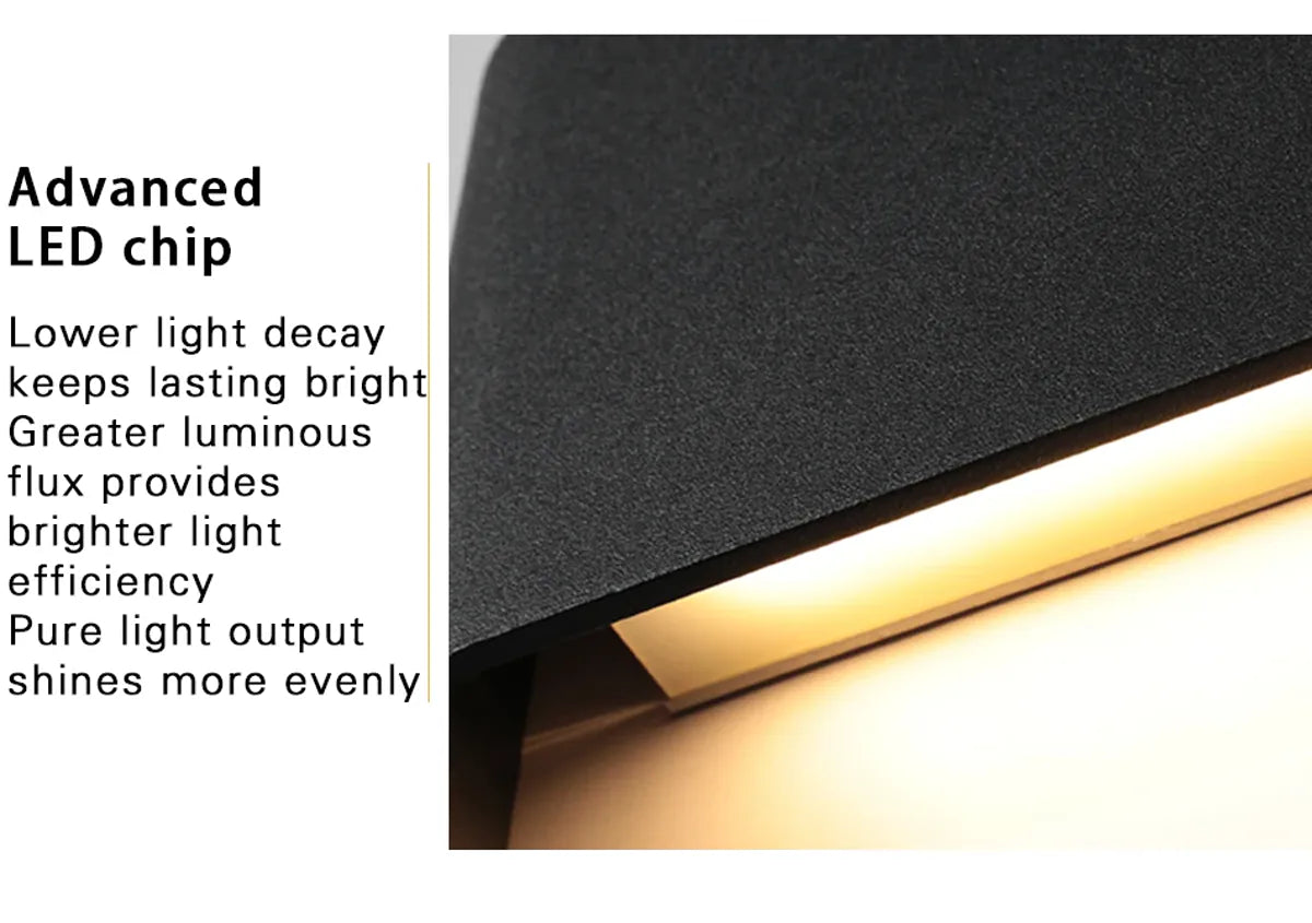 Modern Minimalist LED Wall Light Aluminum Dimmable Led Wall Lamp for Living Room