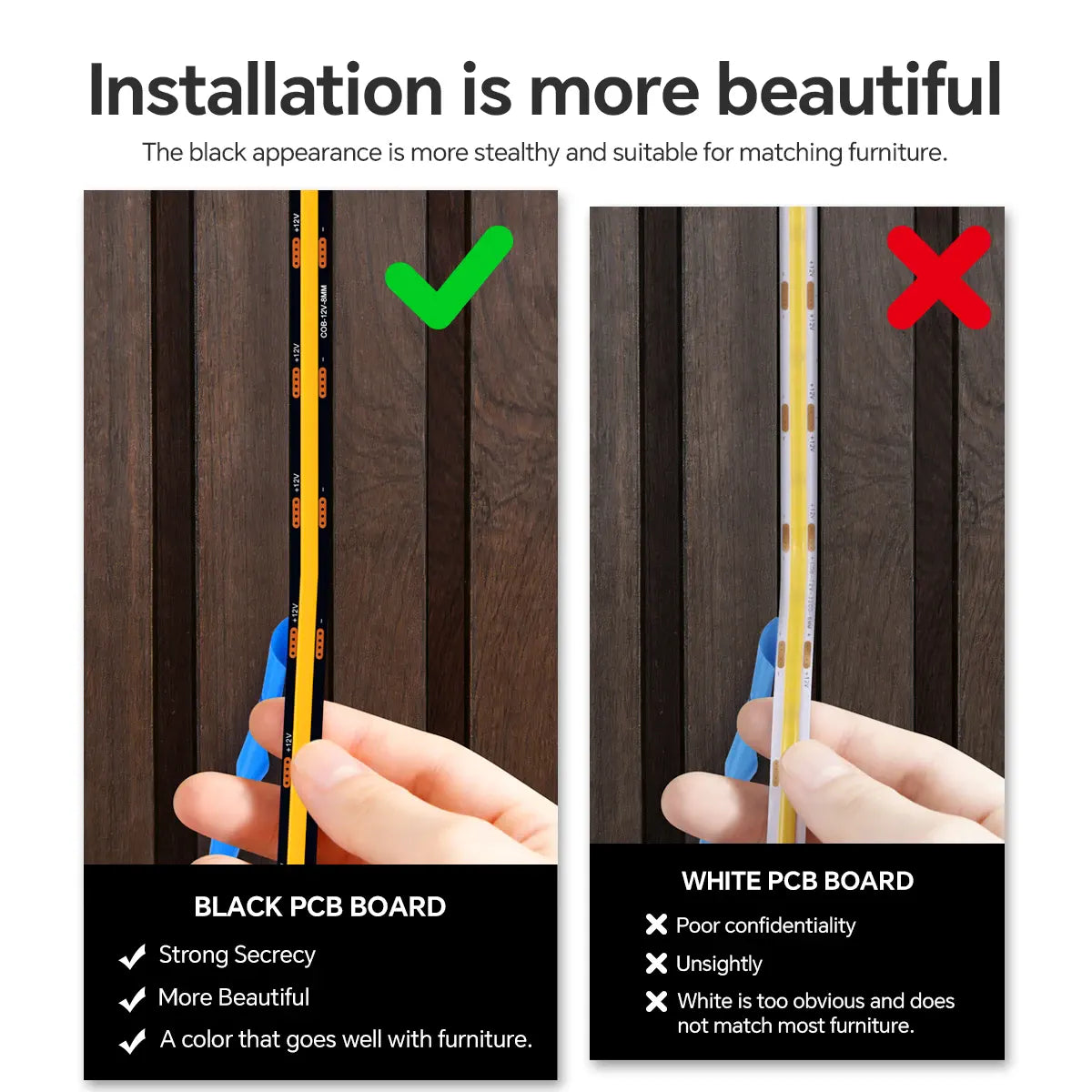 Cabinet door material examples: wood, glass and acrylic