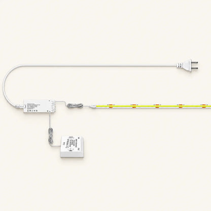 Doppeltür-Sensorgesteuertes COB-LED-Streifen-Set – 320 LEDs/m für Schränke, weiße Platine
