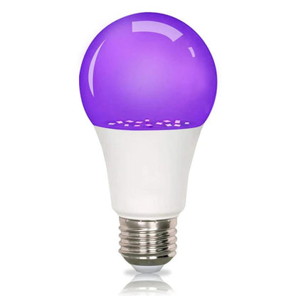 E27 9W Purple Black Light LED Bulb 395nm Purple Glow - Lumaz