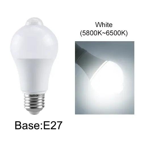 E27 LED Motion Sensor Bulb LED Lamp B22 PIR Sensor Light Bulb - Lumaz