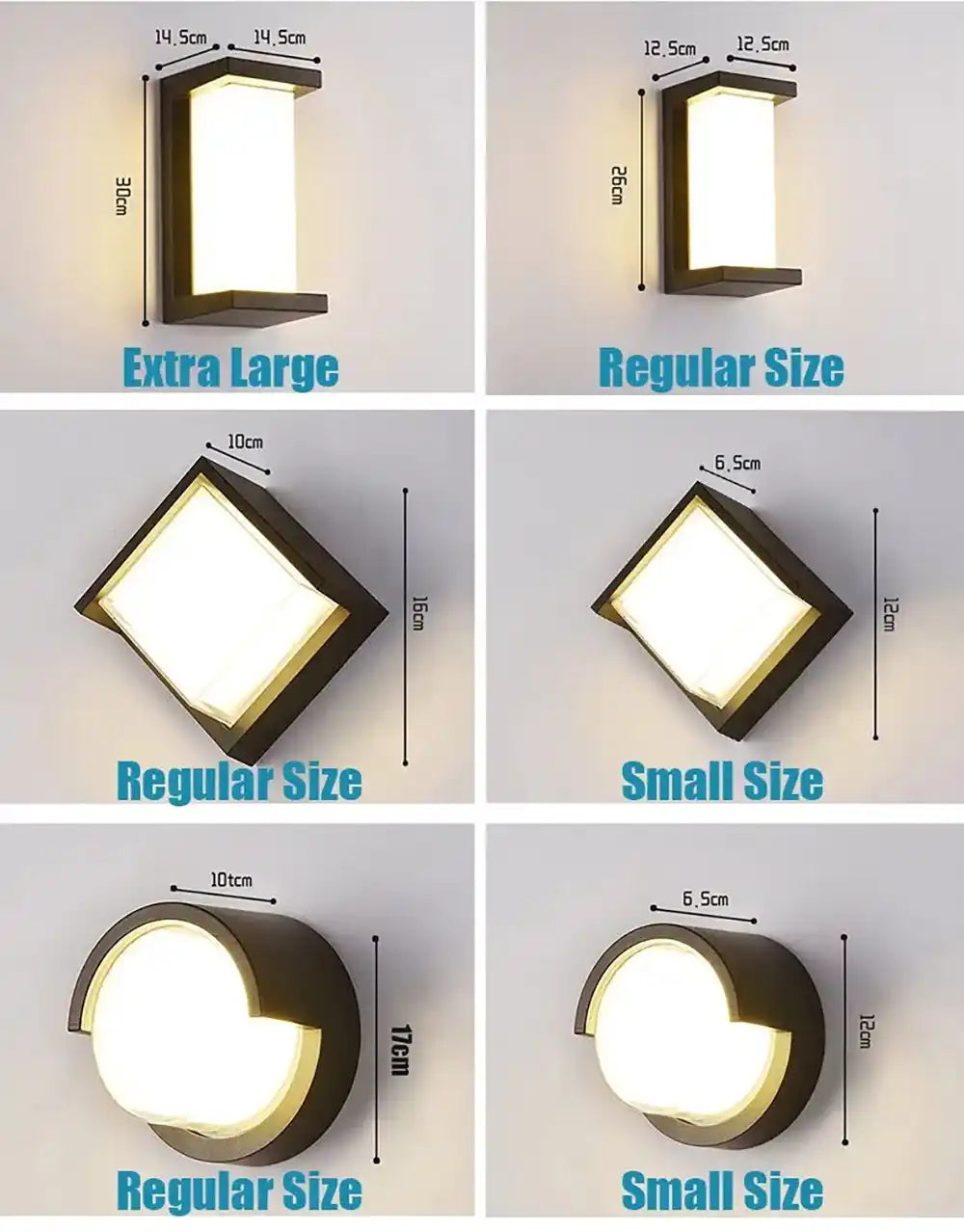 Extra Large LED Outdoor Wall Lights Waterproof Motion Sensor Outdoor Lighting