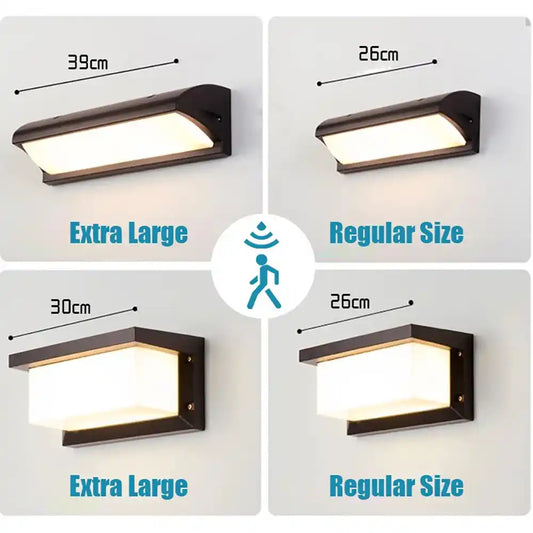 Extra Large LED Outdoor Wall Lights Waterproof Motion Sensor Outdoor Lighting