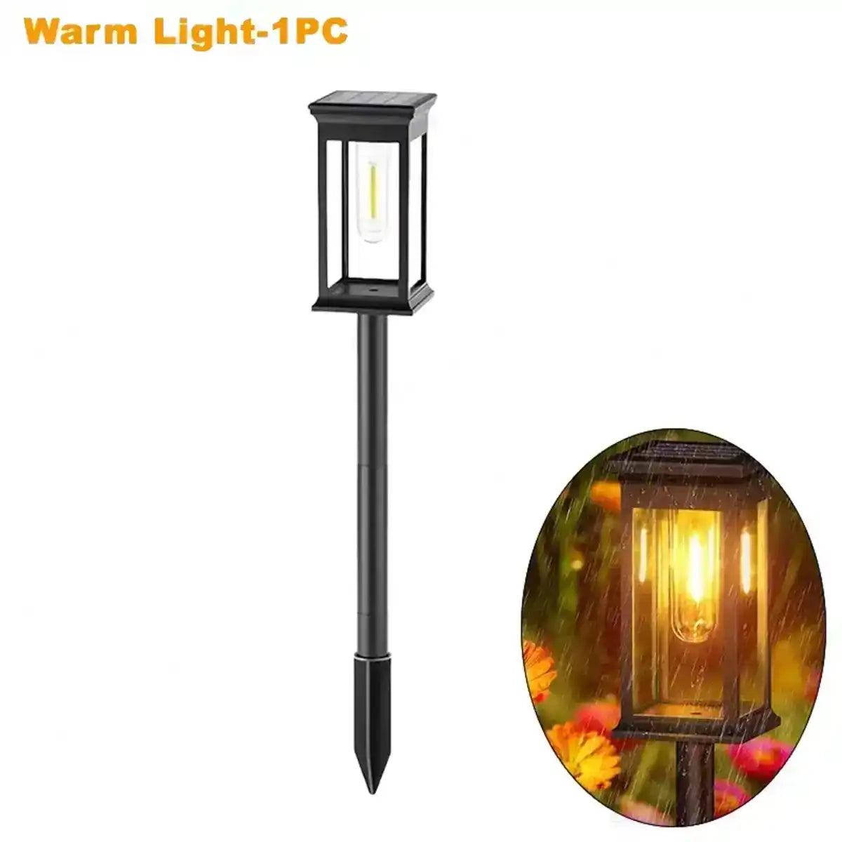 Craftsman Square Solar Pathway Lights - Dusk-to-Dawn, IP65 Rated