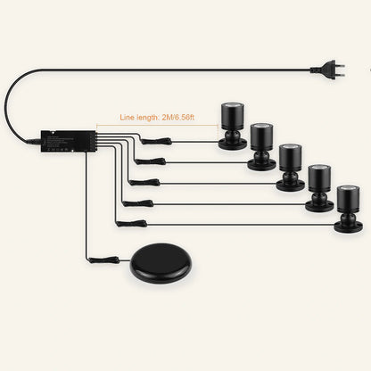 Verstecktes Touch-Sensor-LED-Schrankleuchten-Set – 12V 3W, dimmbar