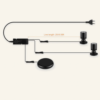Verstecktes Touch-Sensor-LED-Schrankleuchten-Set – 12V 3W, dimmbar