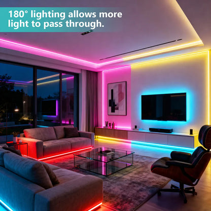 High-Density COB Neon Strip Light - 220–240V EU Plug, IP67, 288 LEDs/m