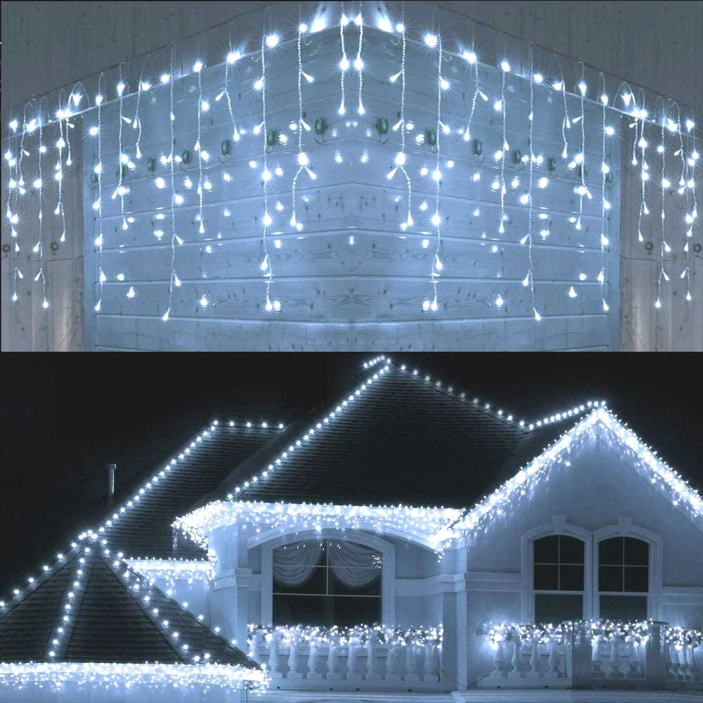 IP65 7-20M LED Christmas Icicle Lights For Street Eave Decor - Lumaz