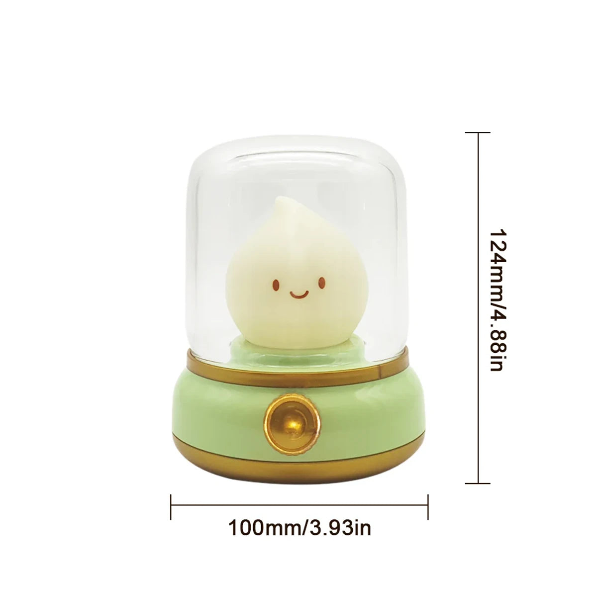 Kerosin-LED-Nachtlicht, niedliches flammenloses Kerzenlicht mit zwei Modi, USB-aufladbar