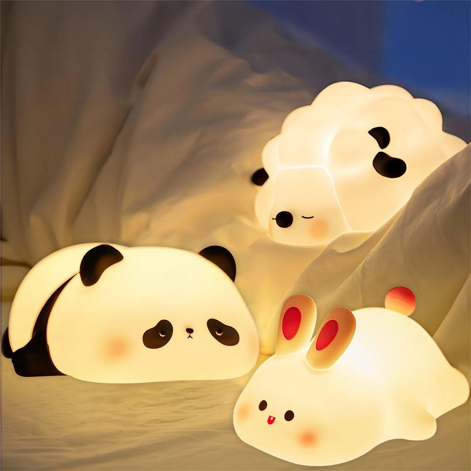 LED Cute Pet Silicone Bedside Lamp - Lumaz