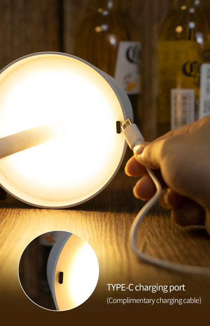 LED Desk Lamp Usb Rechargeable Bar Ambiance Table Lamp Wireless Touch Lamps