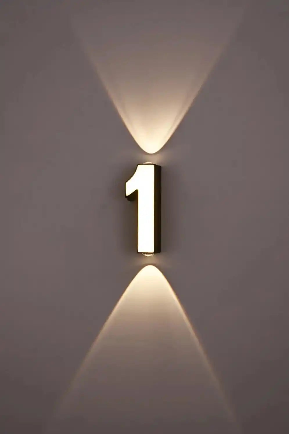 LED Digit Number Outdoor Wall Lights Waterproof Porch Garden Wall Sconce