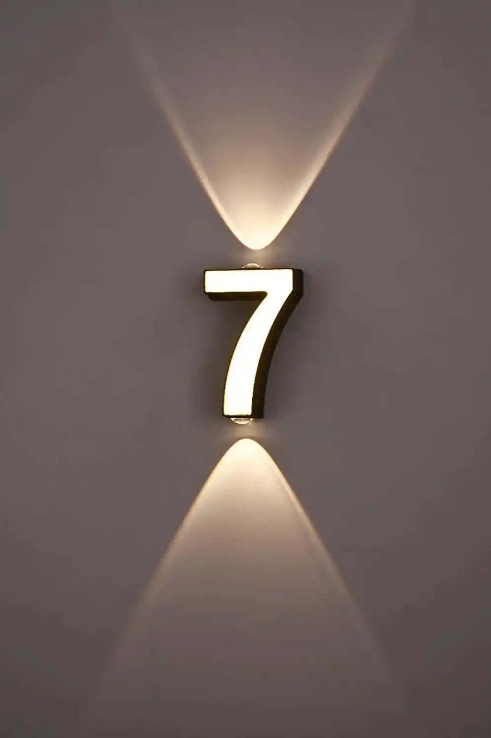 LED Digit Number Outdoor Wall Lights Waterproof Porch Garden Wall Sconce