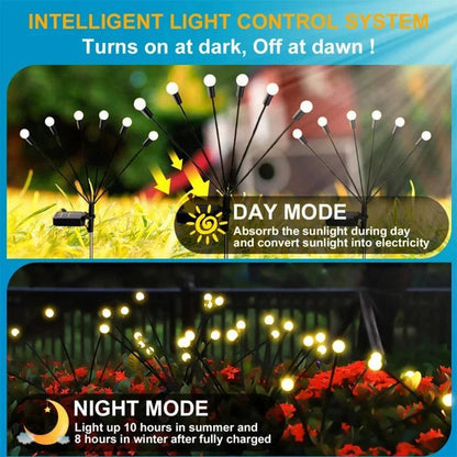 LED Firefly Outdoor Solar Light For Garden Landscape Lighting IP65 Waterproof - Lumaz