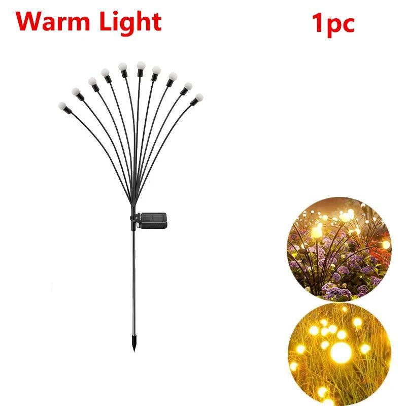 LED Firefly Outdoor Solar Light For Garden Landscape Lighting IP65 Waterproof - Lumaz