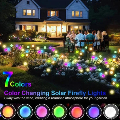 LED Firefly Outdoor Solar Light For Garden Landscape Lighting IP65 Waterproof - Lumaz