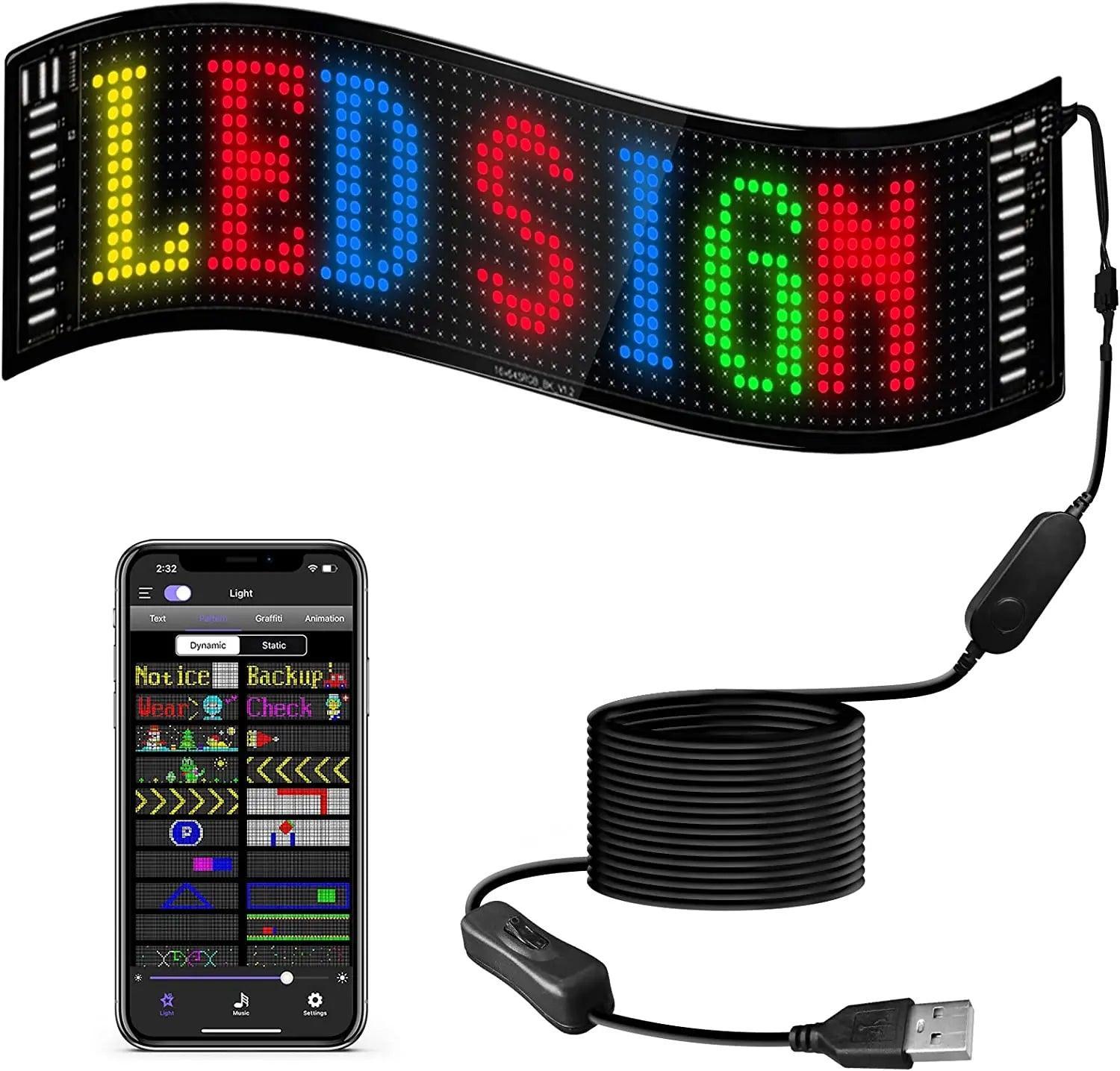 LED Graffiti Scrolling Matrix Pixel Panel - Lumaz