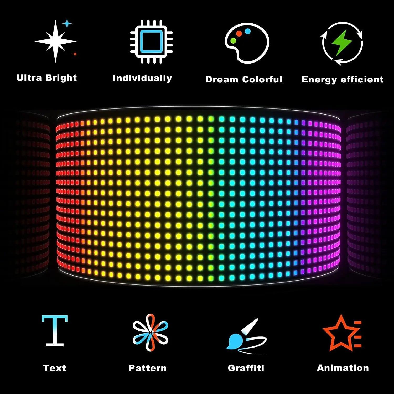 LED Graffiti Scrolling Matrix Pixel Panel - Lumaz