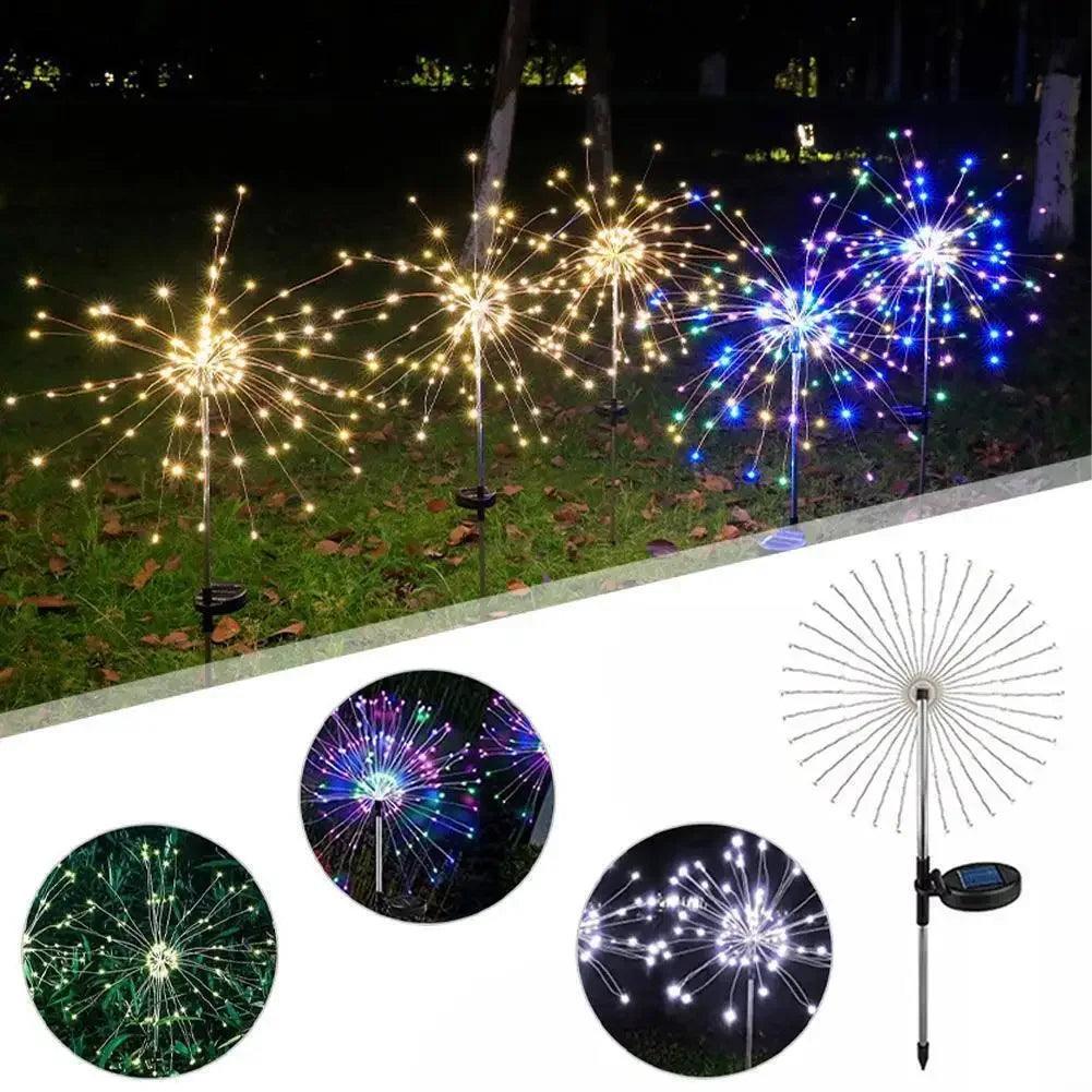 LED Outdoor Solar Firework Light With Color Changeable Design - Lumaz