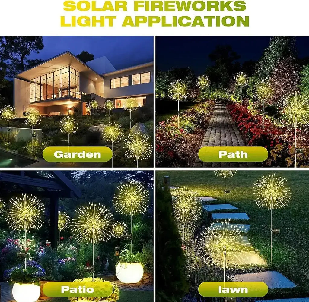 LED Outdoor Solar Firework Light With Color Changeable Design - Lumaz