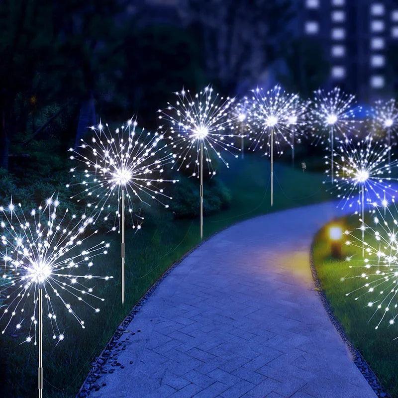 LED Outdoor Solar Firework Light With Color Changeable Design - Lumaz