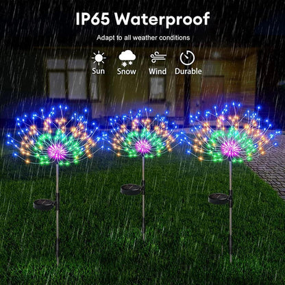 LED Outdoor Solar Firework Light With IP65 Waterproof - Lumaz