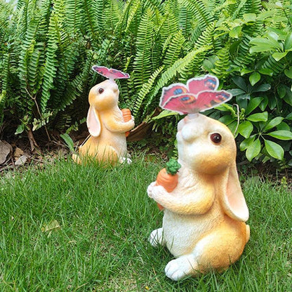 LED Outdoor Solar Resin Rabbit Light For Garden Decoration - Lumaz