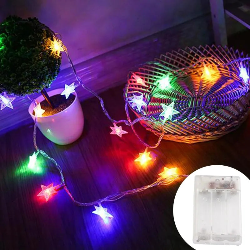 LED Outdoor String Lights Star Chain Lights Fairy Lights With USB Plug - Lumaz