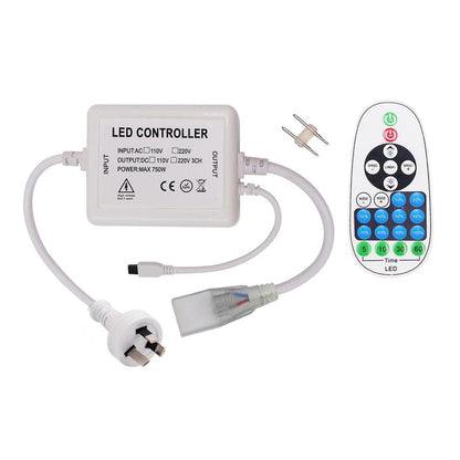 LED Power Plug Kit 23KEY Remote Control Swithing For 110V 220V Neon Led Strip Light Cold Accessories - Lumaz