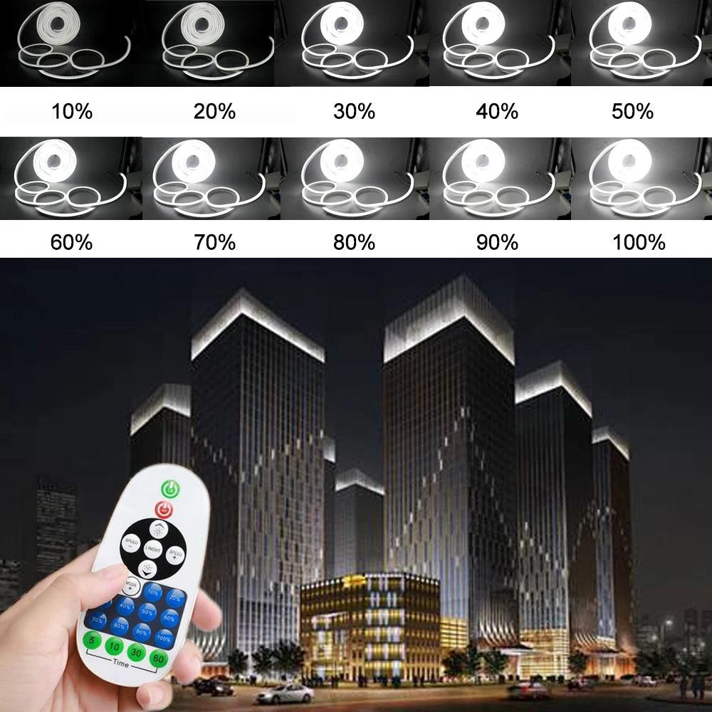 LED Power Plug Kit 23KEY Remote Control Swithing For 110V 220V Neon Led Strip Light Cold Accessories - Lumaz