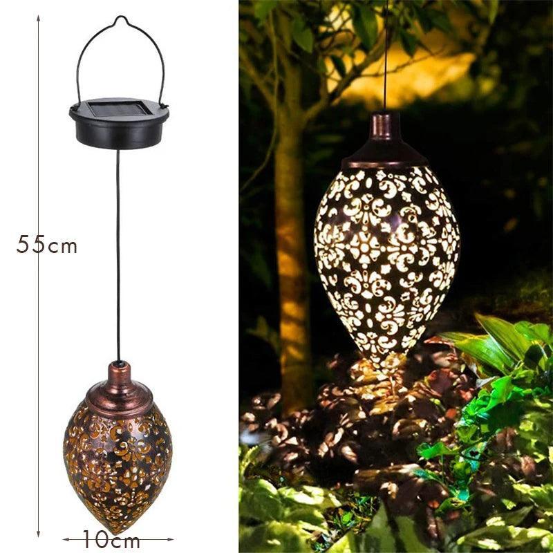 LED Solar Outdoor Hanging Light Lantern Lamp For Garden Decoration - Lumaz