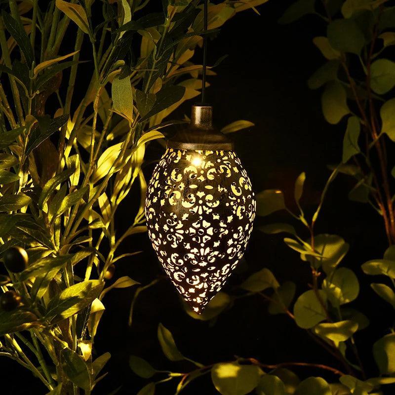 LED Solar Outdoor Hanging Light Lantern Lamp For Garden Decoration - Lumaz