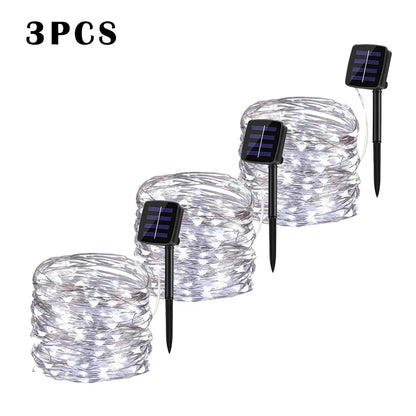 LED Solar String Light Outdoor Fairy String Lights Waterproof - Lumaz