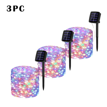 LED Solar String Light Outdoor Fairy String Lights Waterproof - Lumaz