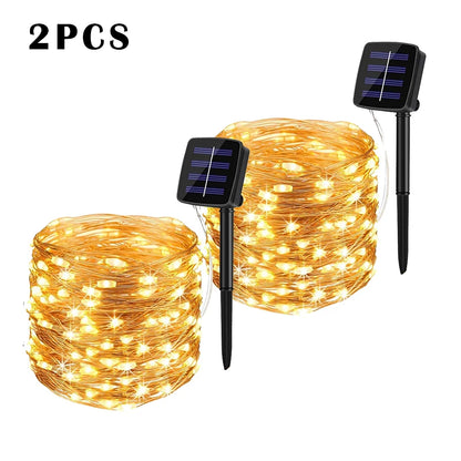 LED Solar String Light Outdoor Fairy String Lights Waterproof - Lumaz