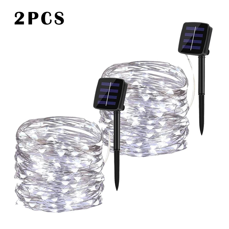 LED Solar String Light Outdoor Fairy String Lights Waterproof - Lumaz