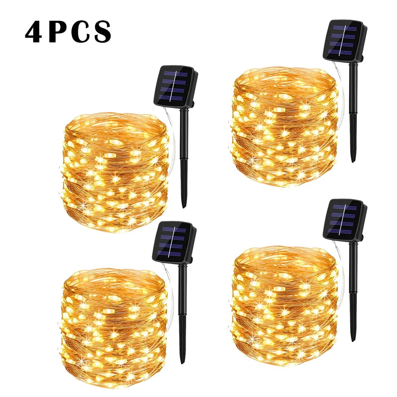 LED Solar String Light Outdoor Fairy String Lights Waterproof - Lumaz