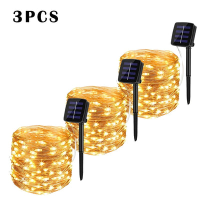 LED Solar String Light Outdoor Fairy String Lights Waterproof - Lumaz