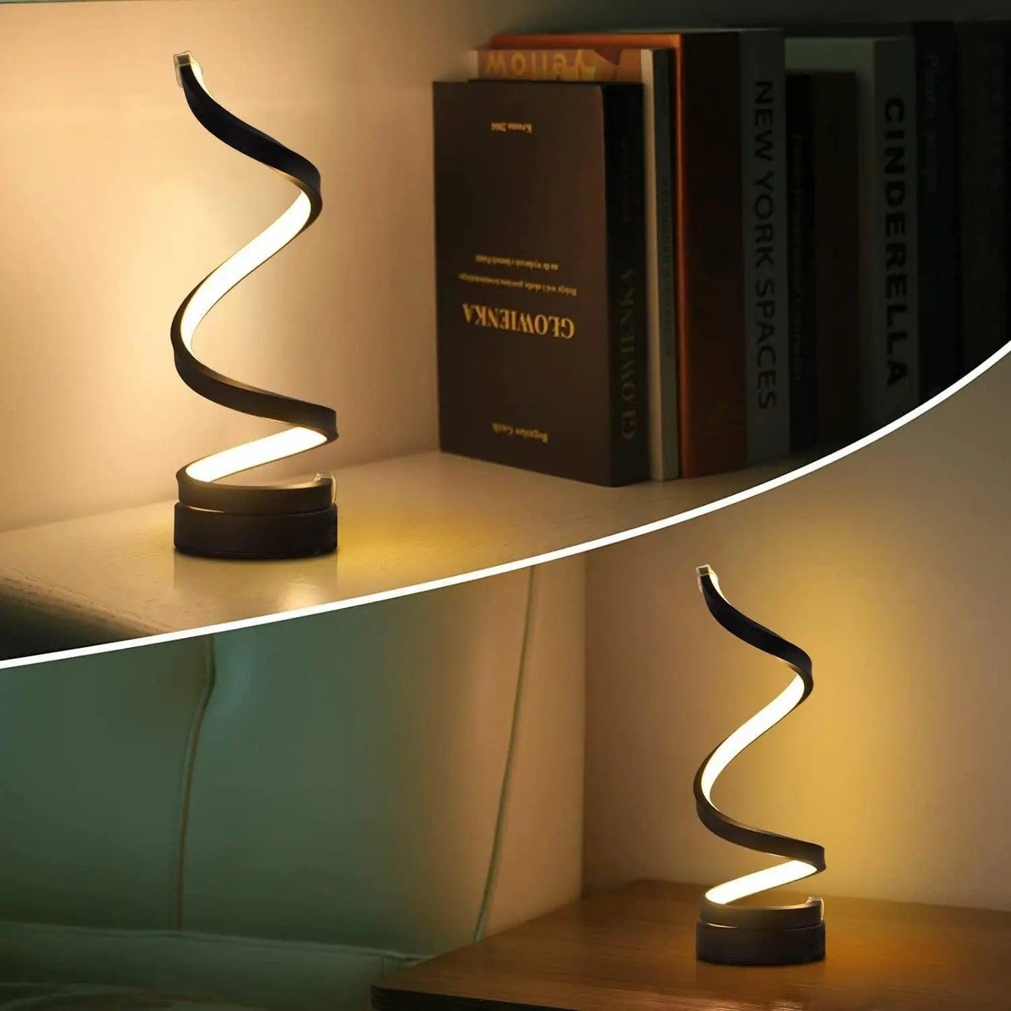 Lumaz Modern Spiral Dimmable LED Table Lamp - Lumaz