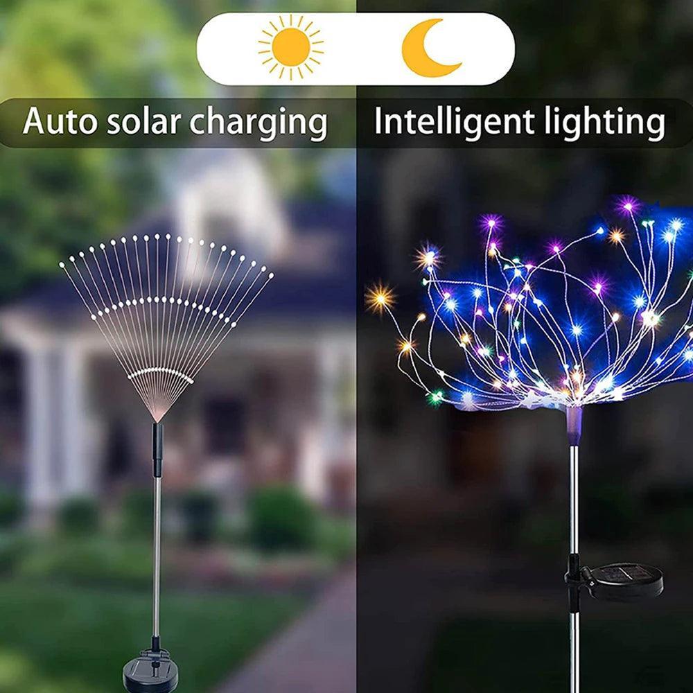 LED Outdoor Solar Firework Light With IP65 Waterproof - Lumaz