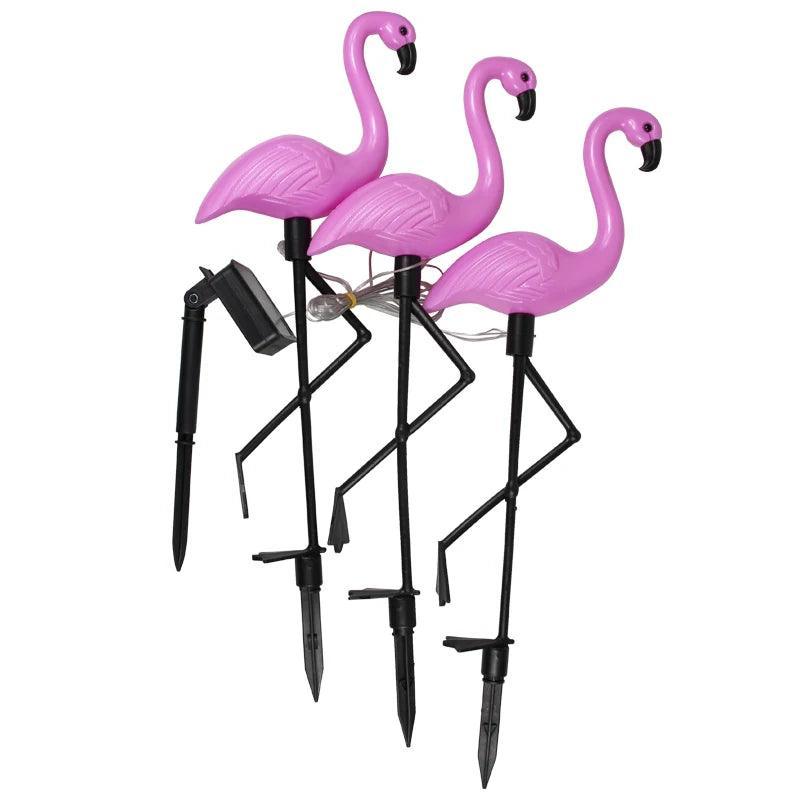 LED Outdoor Solar Flamingo Light For Garden Decoration - Lumaz