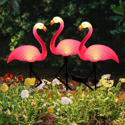 LED Outdoor Solar Flamingo Light For Garden Decoration - Lumaz