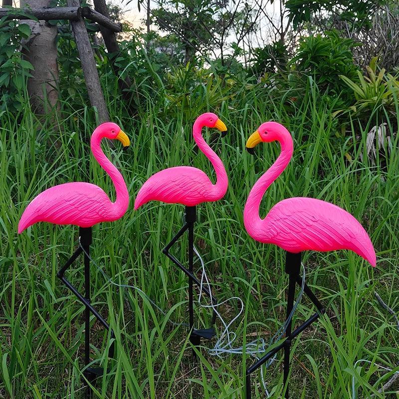 LED Outdoor Solar Flamingo Light For Garden Decoration - Lumaz