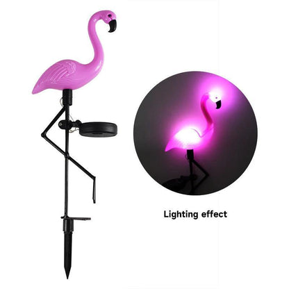 LED Outdoor Solar Flamingo Light For Garden Decoration - Lumaz