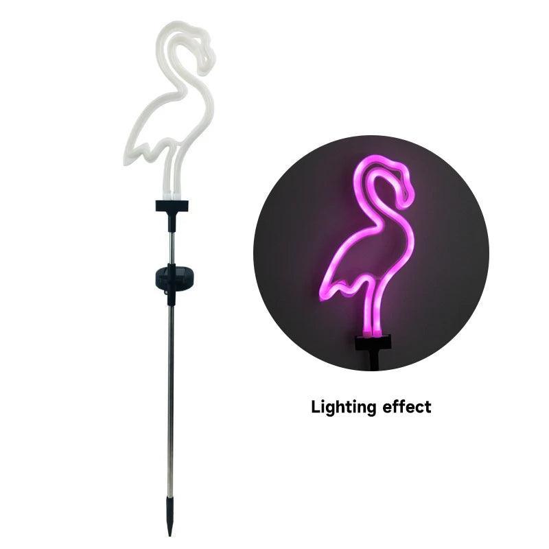 LED Outdoor Solar Flamingo Light For Garden Decoration - Lumaz