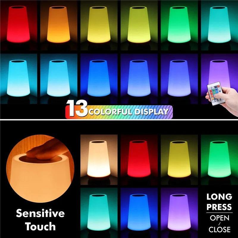 Lumaz RGB LED Night Light Bedside Lamps - Lumaz